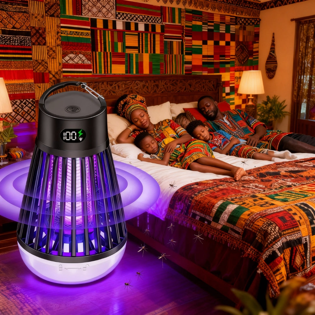 Lampe Anti-Moustique Électrique Rechargeable Pro™ – Écran Digital & Protection 360°