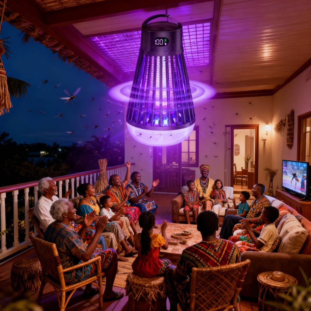 Lampe Anti-Moustique Électrique Rechargeable Pro™ – Écran Digital & Protection 360°